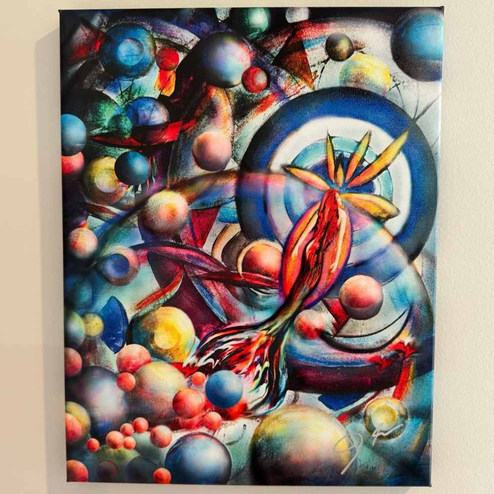Mermaid Giclee Canvas Wrapped Print 11”x14”